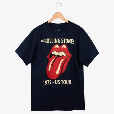 Camiseta Rolling Stones Classic Tour 1975 Navy