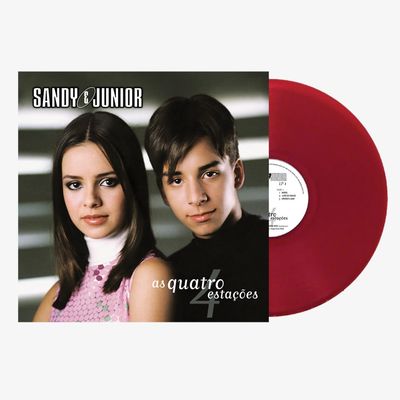 VINIL Duplo Sandy e Junior - As Quatro Estações (Vermelho Translúcido)