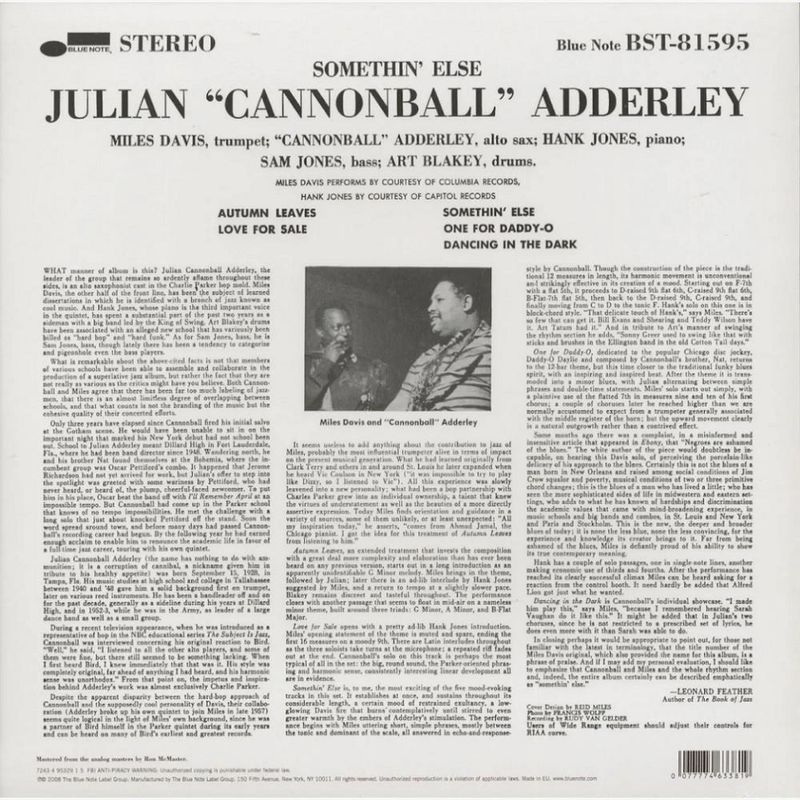 vinil-cannonball-adderley-somethin-else-importado-vinil-cannonball-adderley-somethin-el-00077774633819-00007777463381