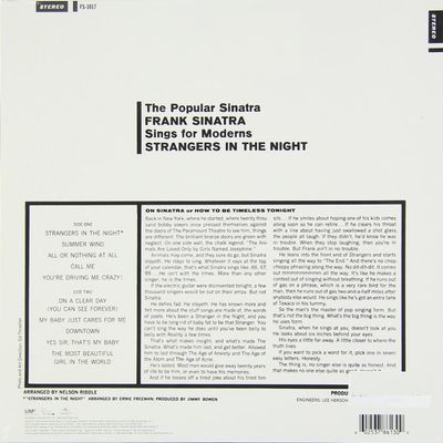 VINIL Frank Sinatra - Strangers In The Night - Importado