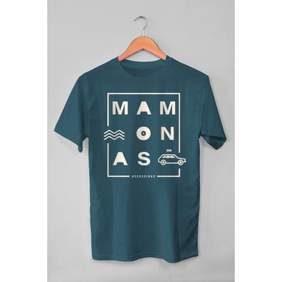 Camiseta Mamonas Assassinas Brasília - Azul Petróleo