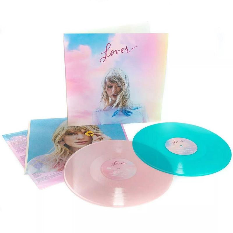 vinil-duplo-taylor-swift-lover-pink-and-blue-coloured-importado-vinil-duplo-taylor-swift-lover-00602508148453-00060250814845