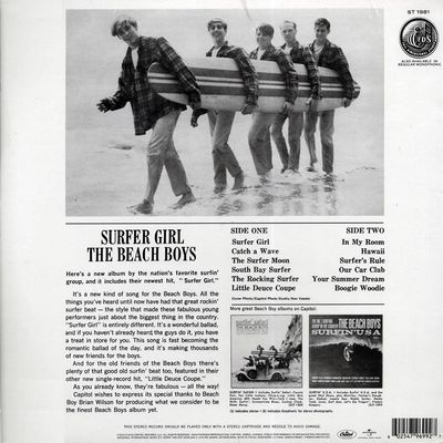 VINIL The Beach Boys - Surfer Girl - Importado