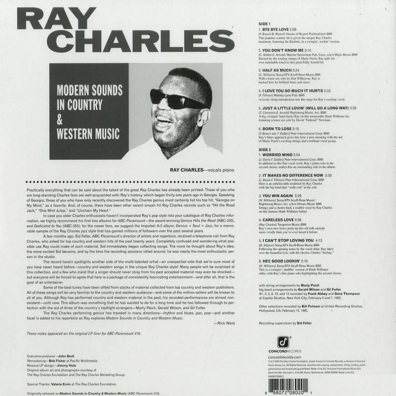 vinil-ray-charles-modern-sounds-in-country-and-western-music-vol-1-importado-vinil-ray-charles-modern-sounds-in-cou-00888072080201-00088807208020