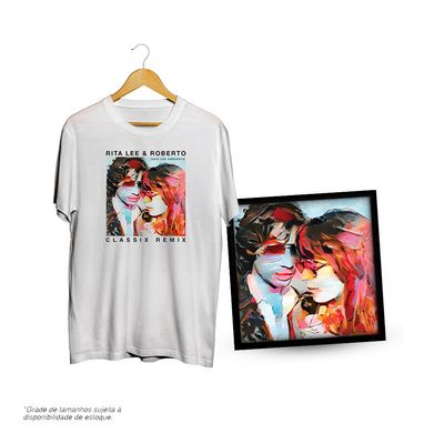 KIT Rita Lee - Camiseta Classic Remix + Quadro - TAMANHO M