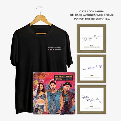 KIT Melim - CD + camiseta Eu Feat Você + Card Autografado
