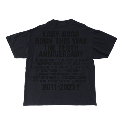 Camiseta Lady Gaga - Born This Way The Tenth Anniversary - Motorcycle T-Shirt I