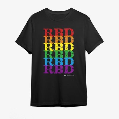 Camiseta RBD - RBD COLORS LOGO - Preta