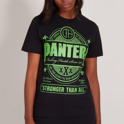 Camiseta Pantera - Stronger Than All St Patrick's Day - Preta