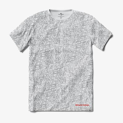 Camiseta Renato Russo - Símbolos - Branca