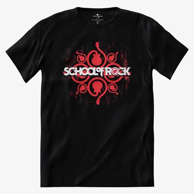 Camiseta School of Rock - Guitar kaleidoscope - Preta