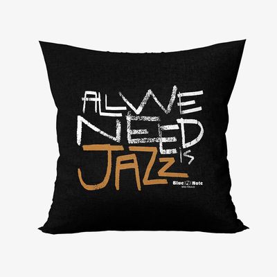 Capa de Almofada Vários Artistas - Blue Note All We Need Is Jazz - Preta