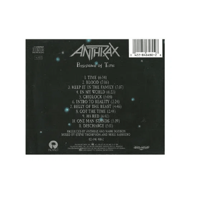 CD Anthrax - Persistence Of Time - Importado
