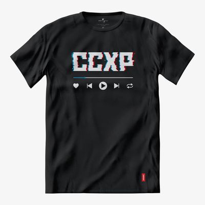 Camiseta Vários Artistas - CCXP Audio Player (Preta)