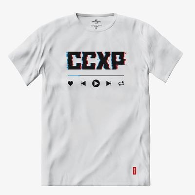 Camiseta Vários Artistas - CCXP Audio Player (Branca)