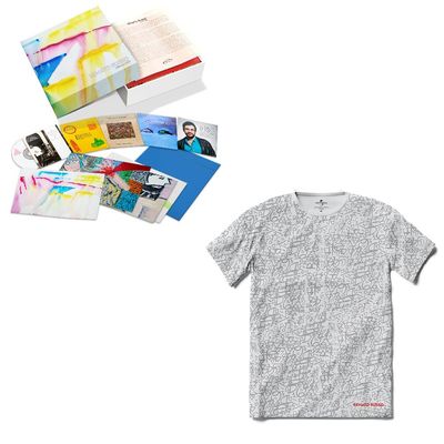 Kit Renato Russo - Box Obra & Arte (5 CDs) + Camiseta Símbolos (Branca)