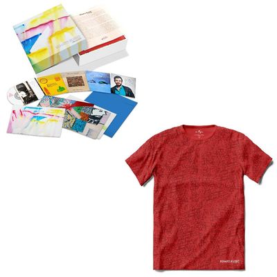 Kit Renato Russo - Box Obra & Arte (5 CDs) + Camiseta Símbolos (Vermelha)