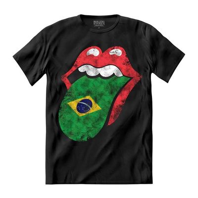 Camiseta Rolling Stones - Brazil Flag