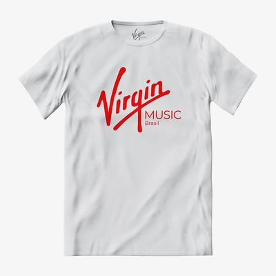 Camiseta Virgin Music Brasil Logo - Branca