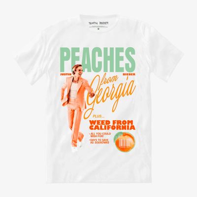 Camiseta Justin Bieber - Peaches