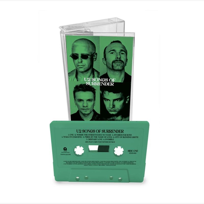 cassete-u2-songs-of-surrender-mint-green-edicao-limitada-importado-cassete-u2-songs-of-surrender-mint-gree-00602455034601-00060245503460