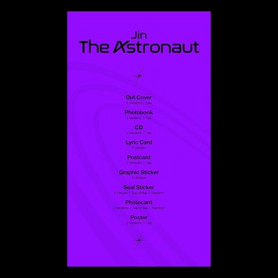 CD Jin (BTS) - The Astronaut (CD-S / EU VERSION 01) - Importado