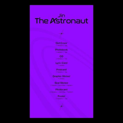 CD Jin (BTS) - The Astronaut (CD-S / EU VERSION 01) - Importado