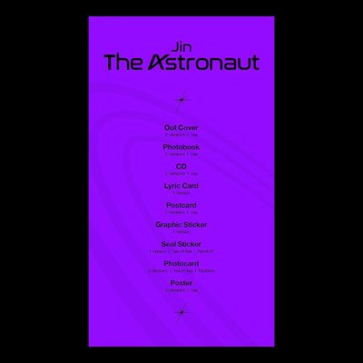 CD Jin (BTS) - The Astronaut (CD-S / General Market - VERSION 02) - Importado