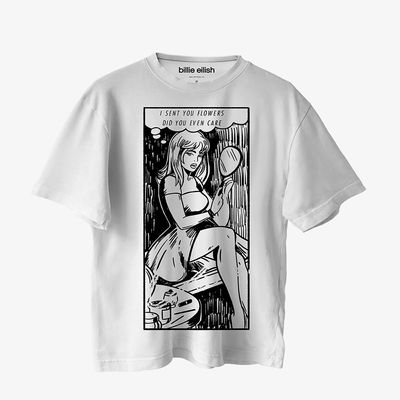 Camiseta Billie Eilish - Lost Cause White (Oversized)