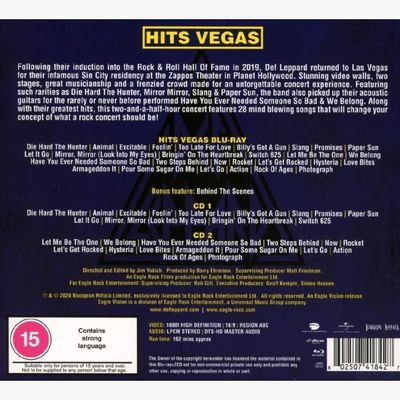 CD Def Leppard - Hits Vegas (Live At Planet Hollywood/Intl Version/2CD/Blu-ray) - Importado