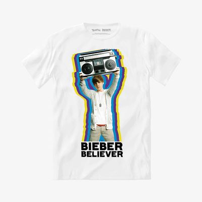 Camiseta Justin Bieber - Bieber Believer on White