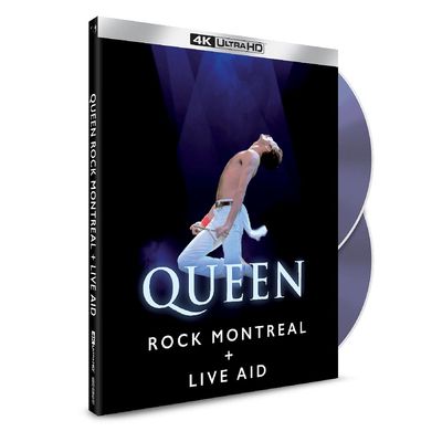CD Queen - Rock Montreal  + Live Aid (2 Disc Set 4K Ultra HD) - Importado