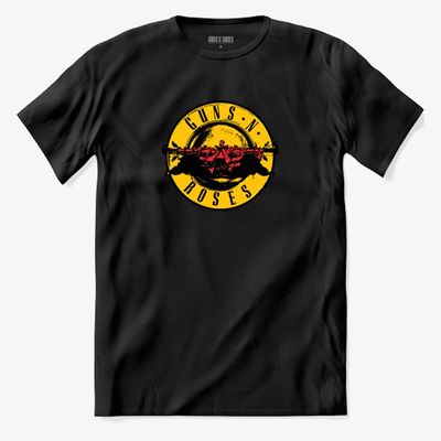 Camiseta Guns N' Roses - Red Shadow Bullet F+b Print