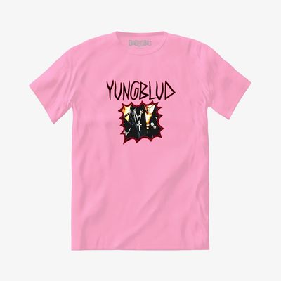 Camiseta Yungblud - Pink Yungblud Graphic Tee