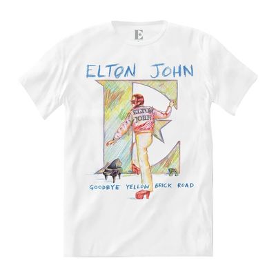 Camiseta Elton John - Sketch Goodbye Yellow Brick Road Tee