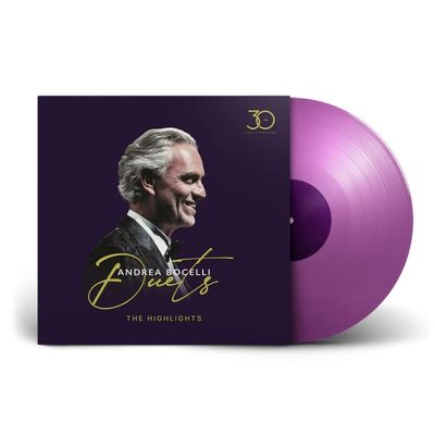 Vinil Andrea Bocelli - Duets 30th Anniversary/LP Translucent Purple - Importado