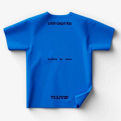 Camiseta Lady Gaga - Rio Silhueta (Blue)