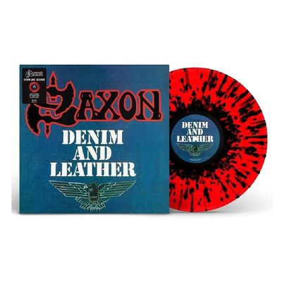 Vinil Saxon - Denim and Leather (LP Splatter) - Importado